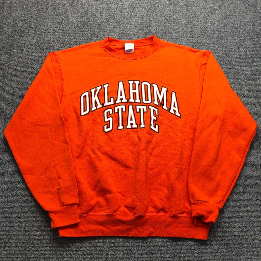 Champion Oklahoma State Cowboys Sweatshirt Mens Medium Orange Crewneck OSU NCAA